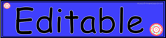 Tray Label Dark Blue